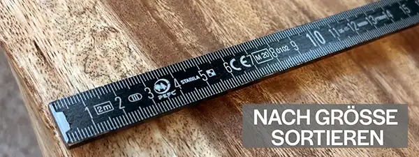 Couchtische nach Größe sortieren